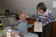 10.02.2014 Konrad Zimmermann für 60 Jahre Mitgliedschaft geehrt!