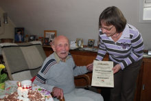 10.02.2014 Konrad Zimmermann für 60 Jahre Mitgliedschaft geehrt!